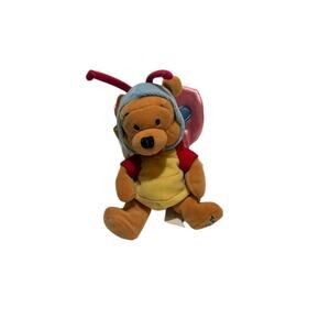 Disney Store Easter 2000 Winnie the Pooh Butterfly Plush Stuffed Toy Animal 8"